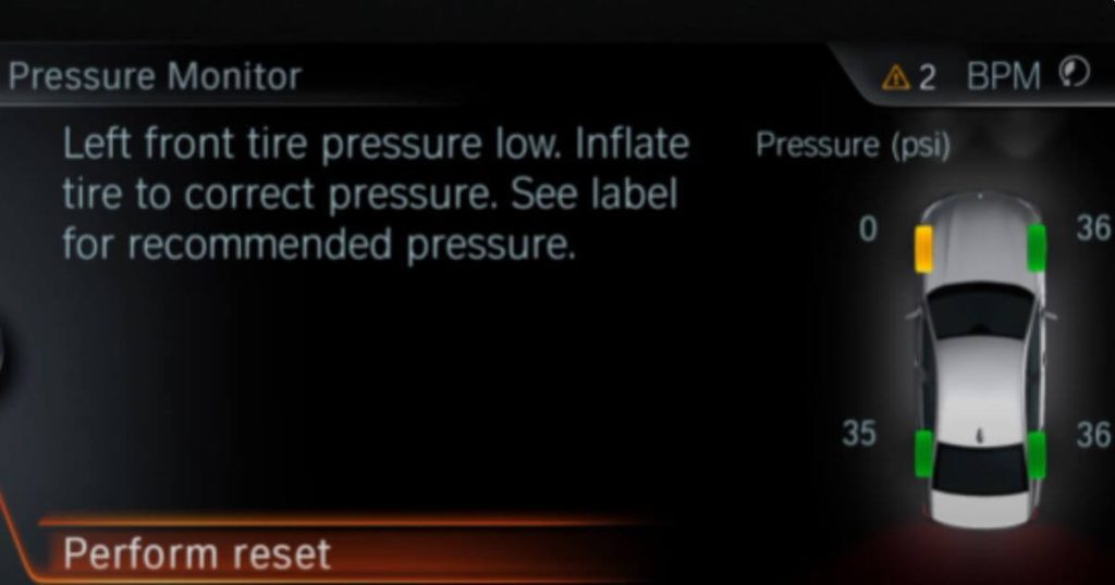What should bmw tire pressure be?